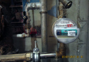 Фото умного счетчика горячей воды с обменом данными