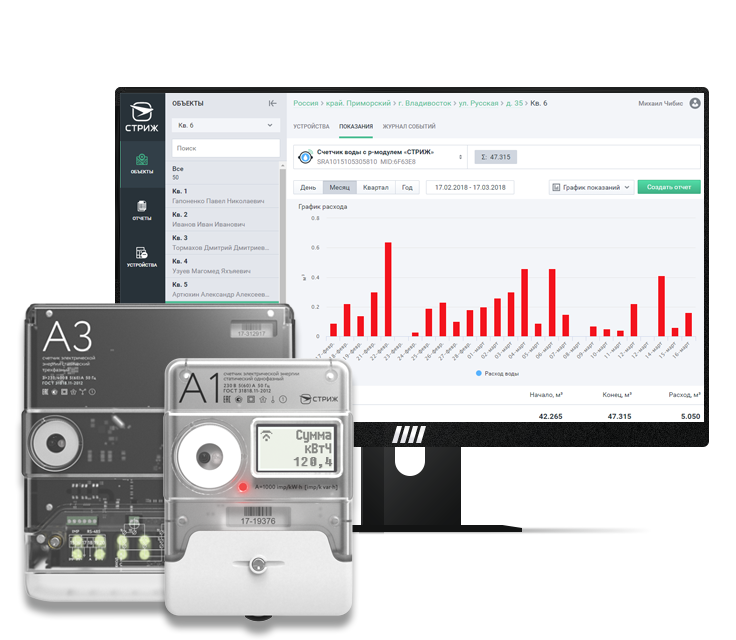 Автоматизированный сбор показаний счетчиков электроэнергии «СТРИЖ» АСКУЭ