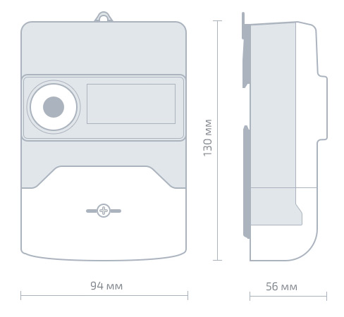 Электросчетчик компактный СТРИЖ A1M схема